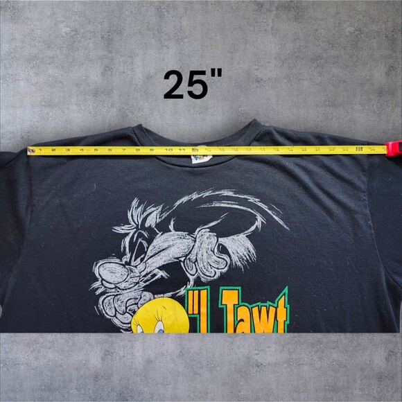 Vintage 1996 Looney Tunes Tweety & Sylvester Halloween Sweatshirt XL Unisex - Picture 10 of 12